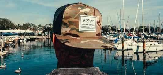 "New" sand camo flat bill SnapBack