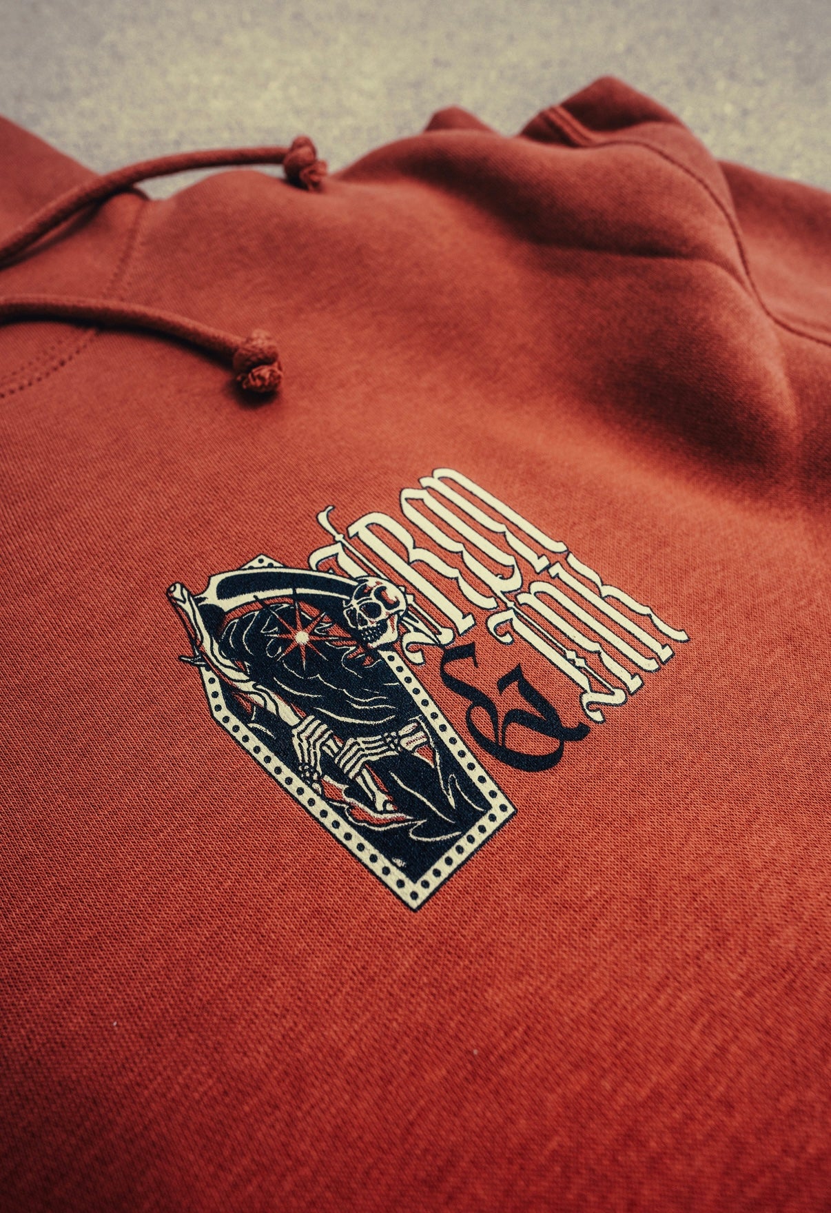 New- The "reaper" hoodie-cherry red