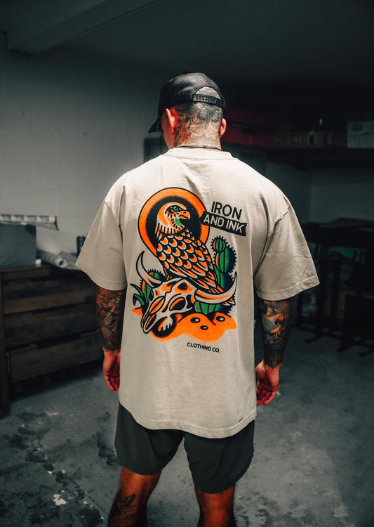 New "Desert Hawk" oversized shirt-Tan