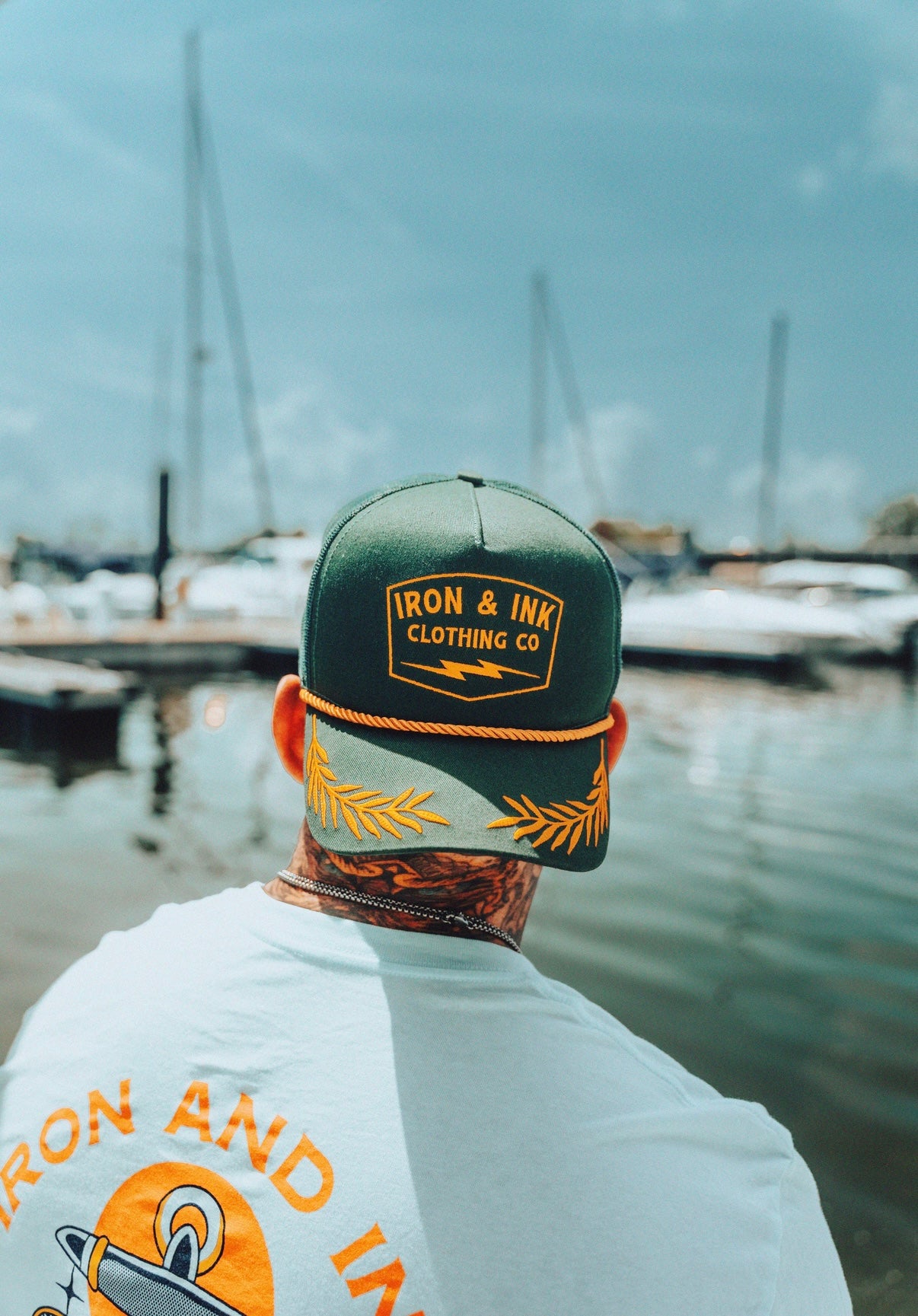 New custom "Captains" SnapBack hat- Forest green