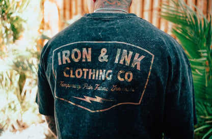 New "OG logo" camo print- acid wash black