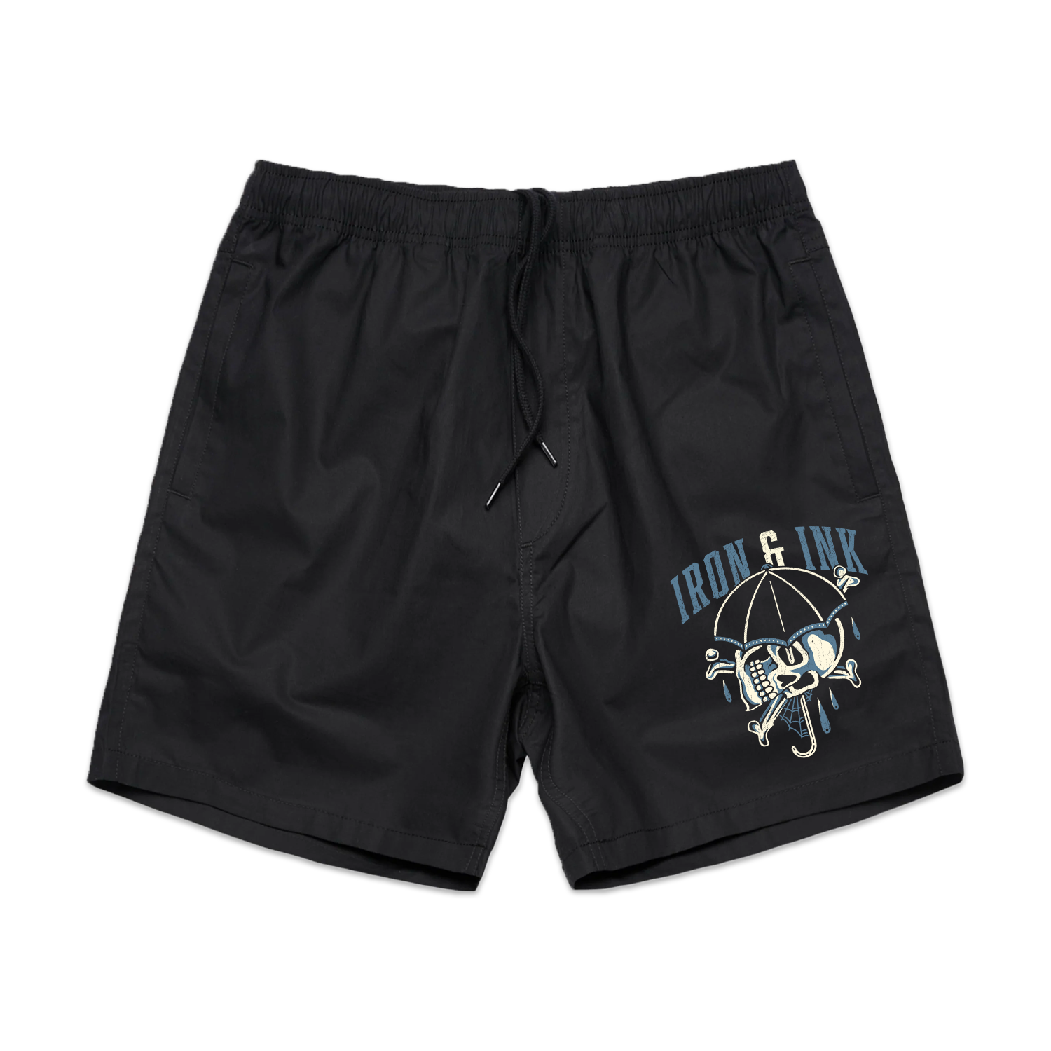 "NEW" Better Days Ahead beach shorts- Black