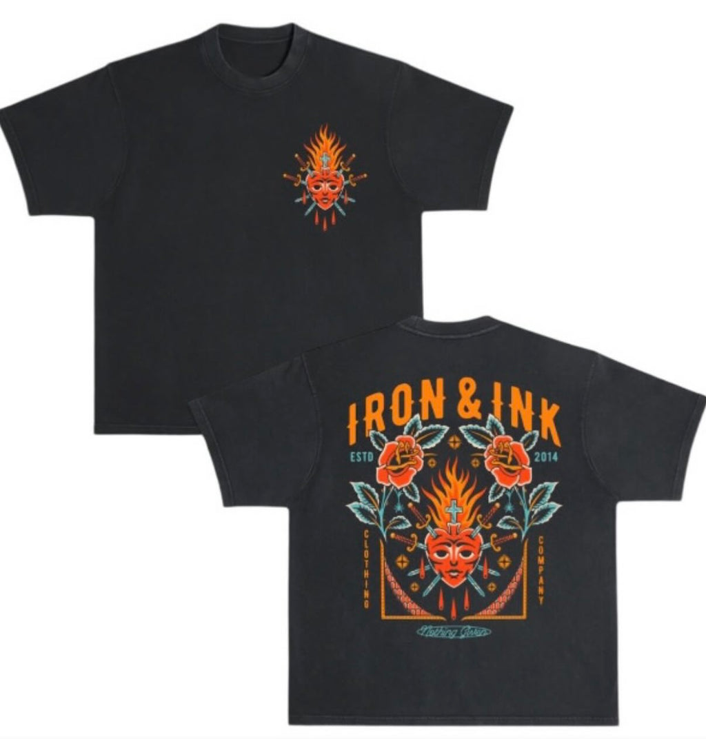 New "Sacred Heart" onyx washed black