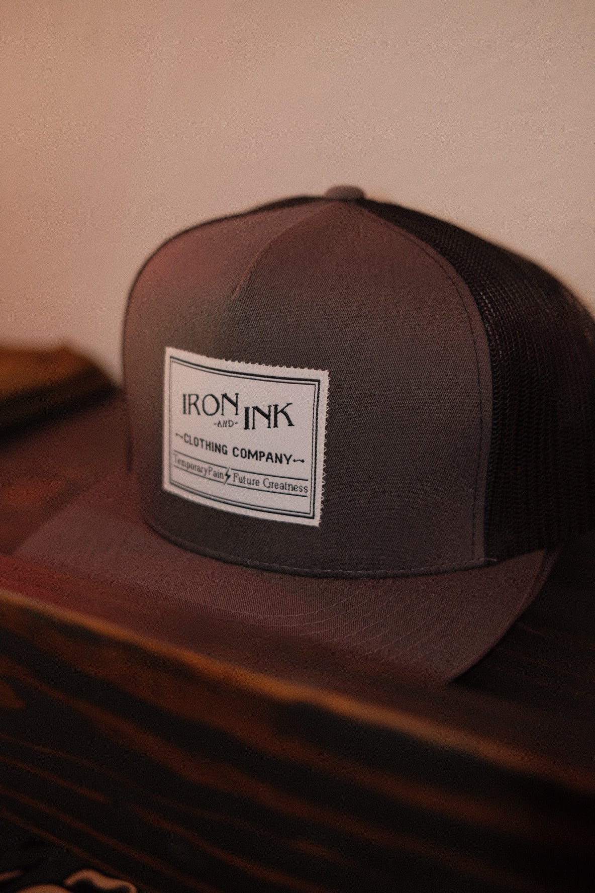 "New" Grey flat bill SnapBack