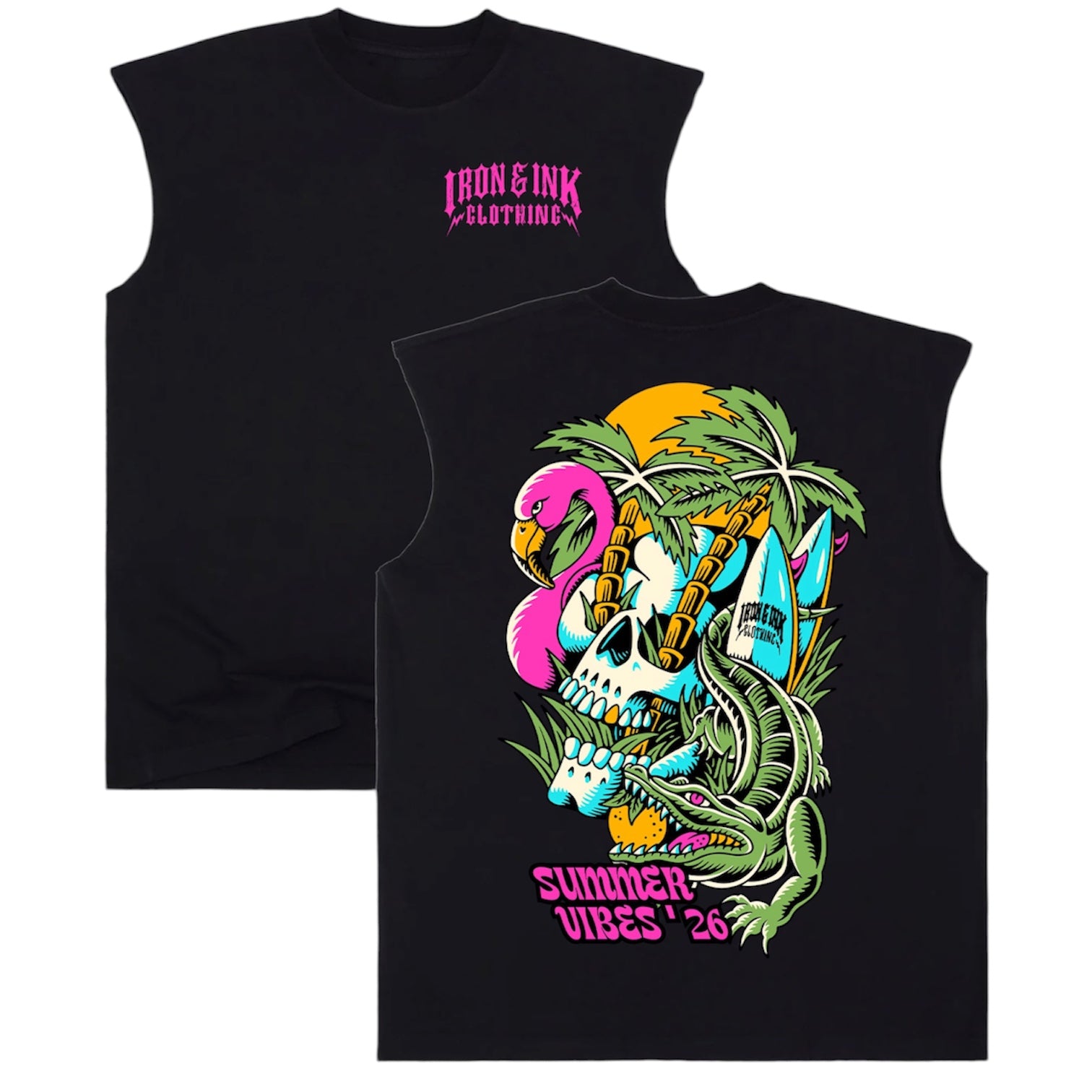 Early access "summer vibes" tank- Black