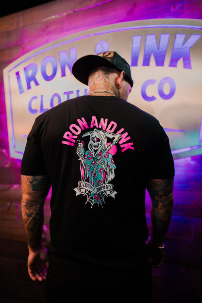 "chill reaper" T-shirt- black