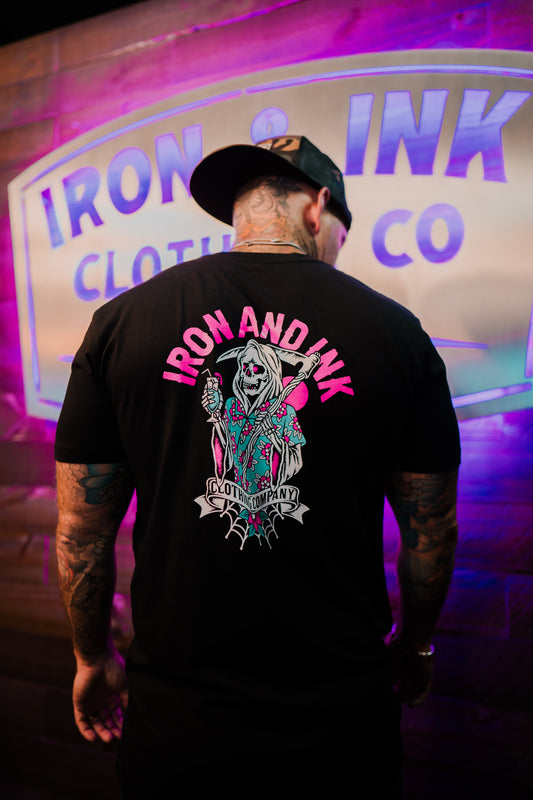 "chill reaper" T-shirt- black