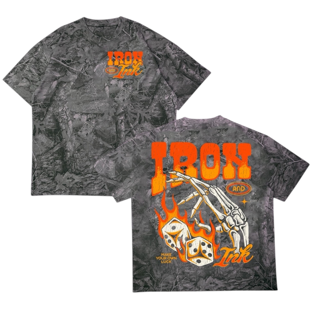 New (Pre-Order) Black deadwood camo shirt- oversized fit