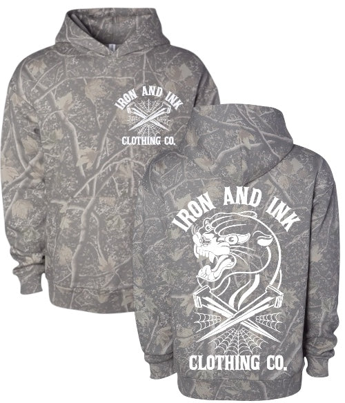 Restocked!! (preorder) Deadwood camo hoodie- panther