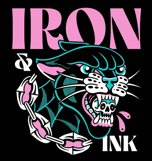(Early access) Panther "Miami Vice" edition- long sleeve oversized shirt-faded black