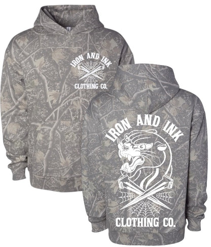 New BF exclusive "panther and nails" hoodie- Deadwood camo