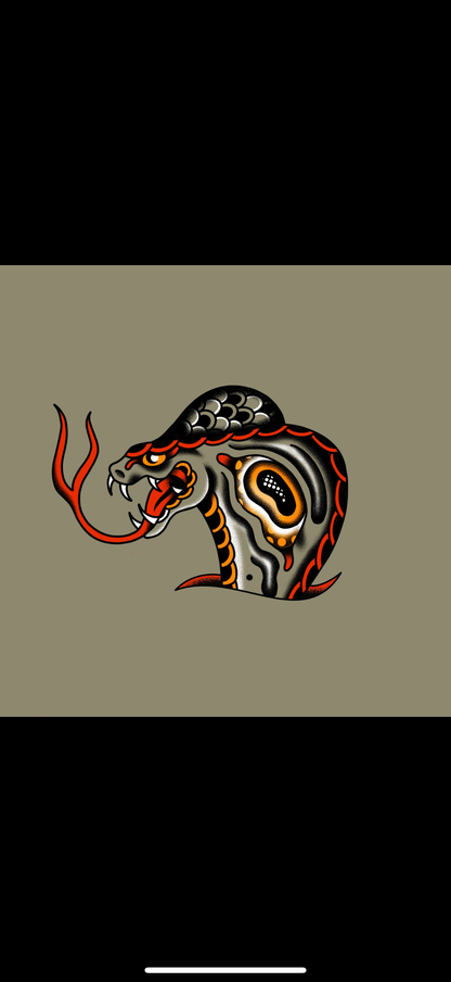 New CM exclusive "King Cobra" shirt-Olive green