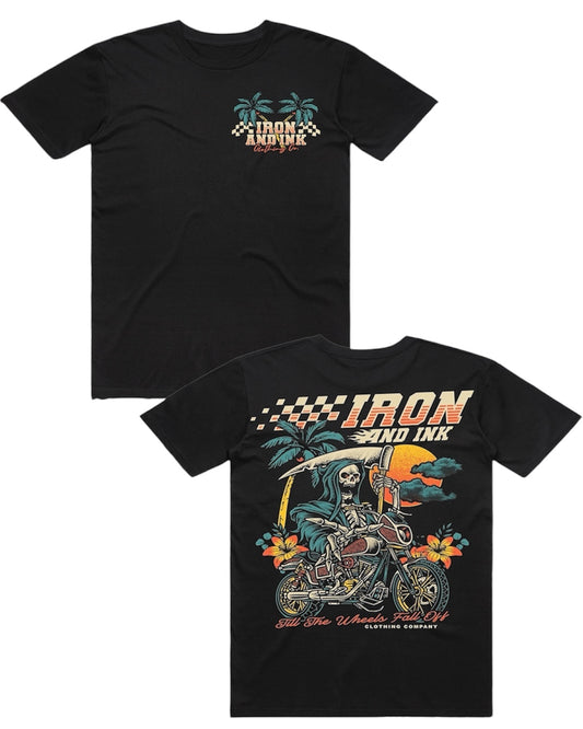 New "Moto Reaper" regular style shirt-black