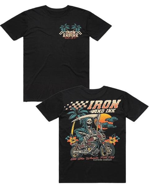 (Pre-Order) New "Moto Reaper" regular style shirt-black