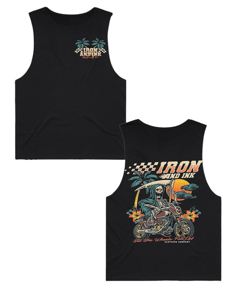 (Pre-Order) New "Moto Reaper" tank top -black