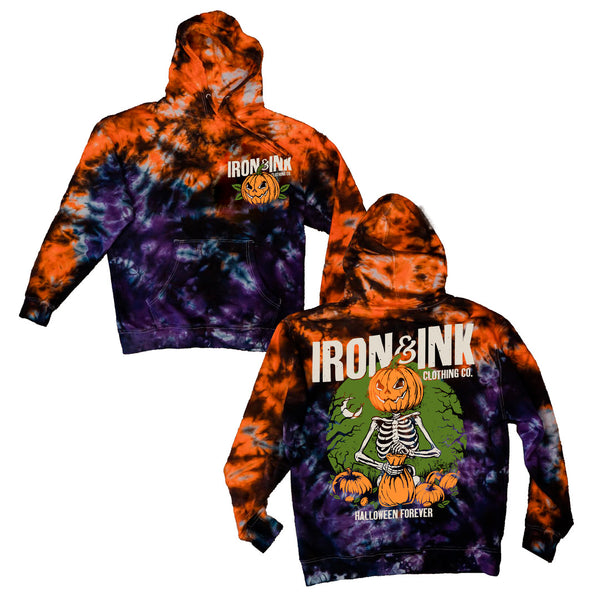 Custom Halloween tie dye hoodie