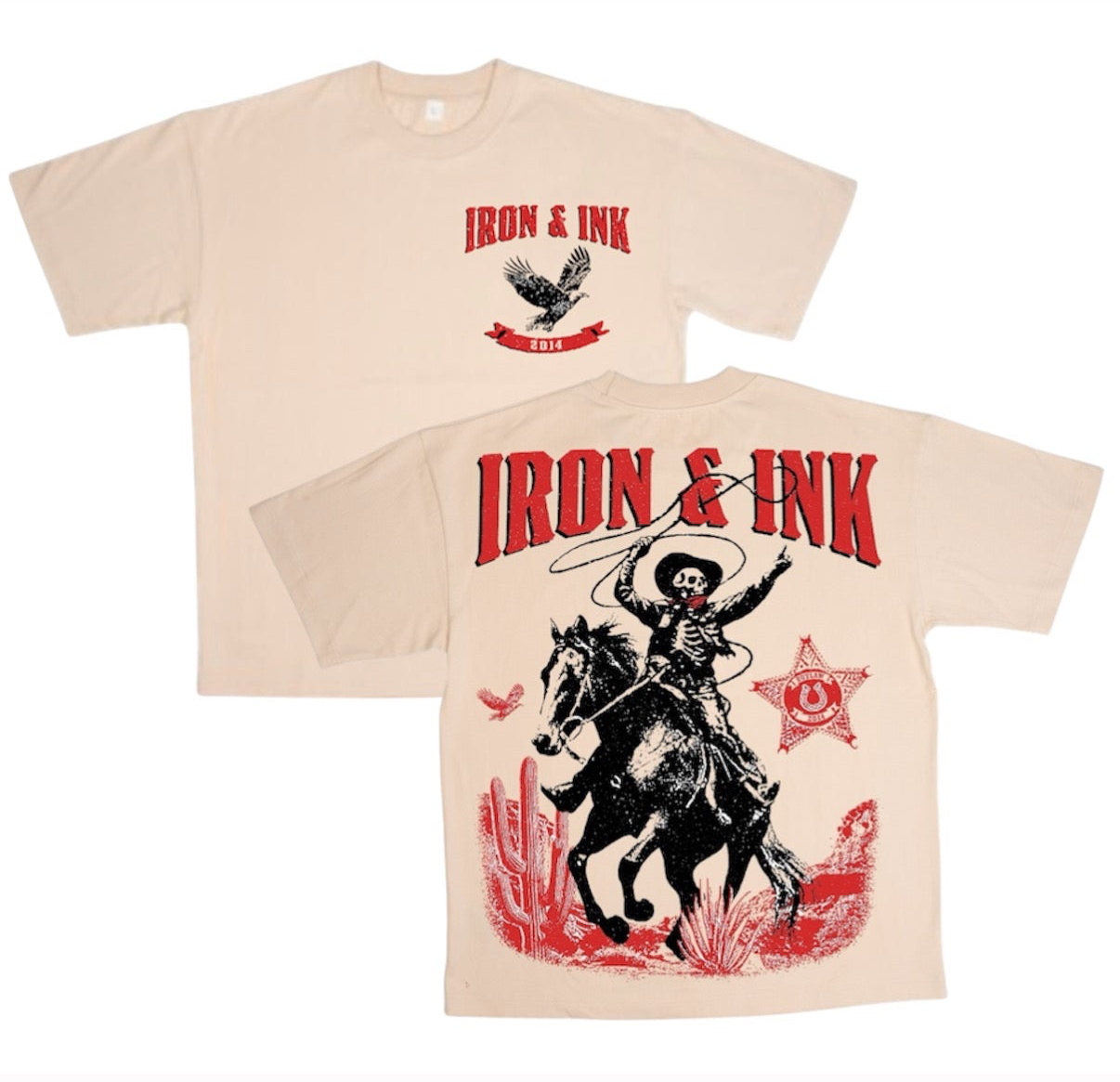 New "Outlaws Never Die" garment dyed shirt- dusty rose