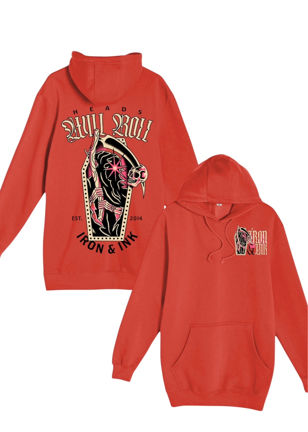 Early access- The "reaper" hoodie-cherry red