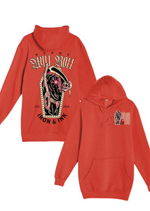 Early access- The "reaper" hoodie-cherry red