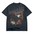 New "Vintage Eagle" oversized shirt- Faded Black