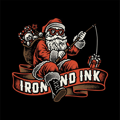 New Limited edition "Santa" shirt- garment dyed black