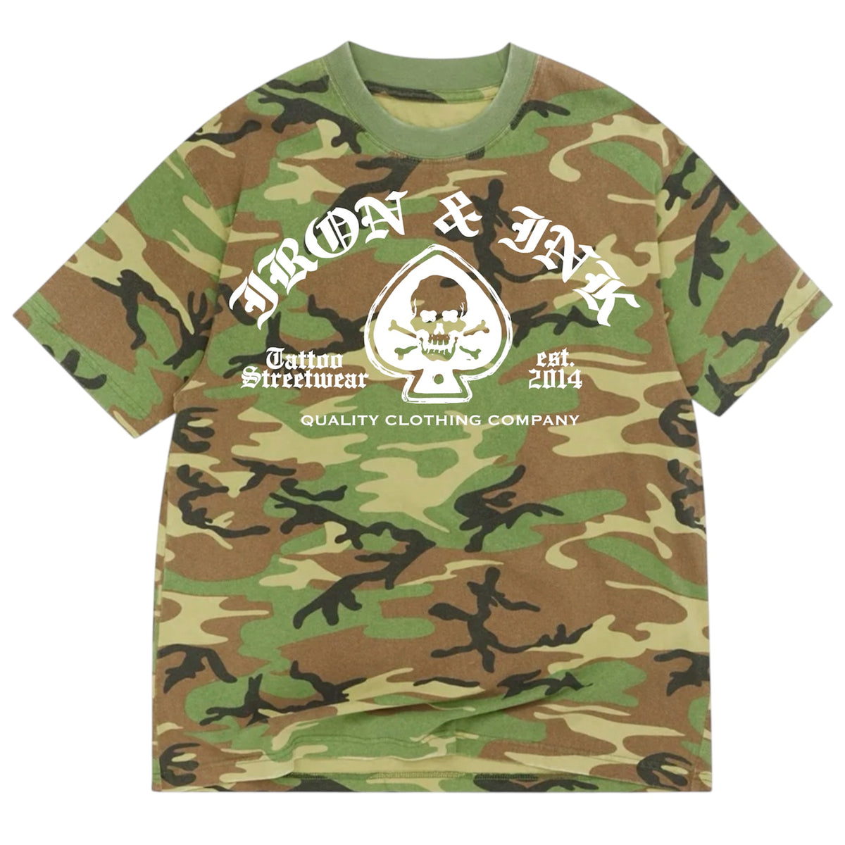Early access "Spade" vintage camo- slightly oversized shirt