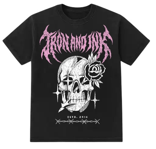 New- Death Metal tee- oversized fit onyx washed black shirt