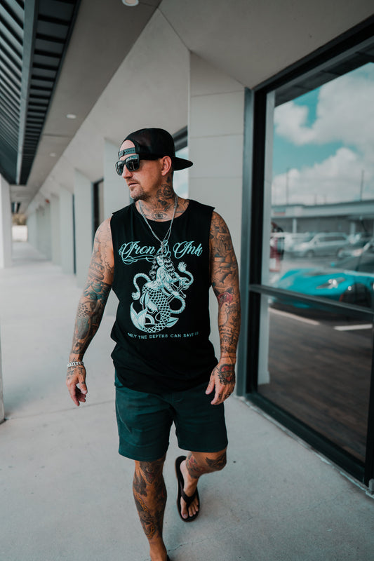 "Mermaid Tank- Unisex black