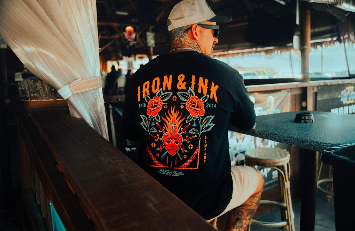 New "Sacred Heart" onyx washed black