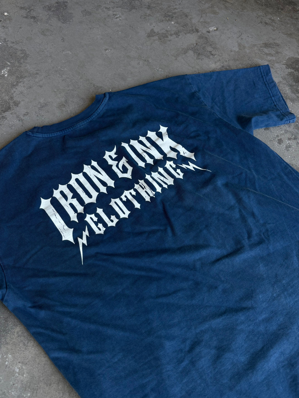 New "bolt" garment dyed shirt- Cobalt blue