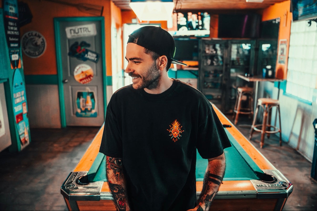 New "Sacred Heart" onyx washed black