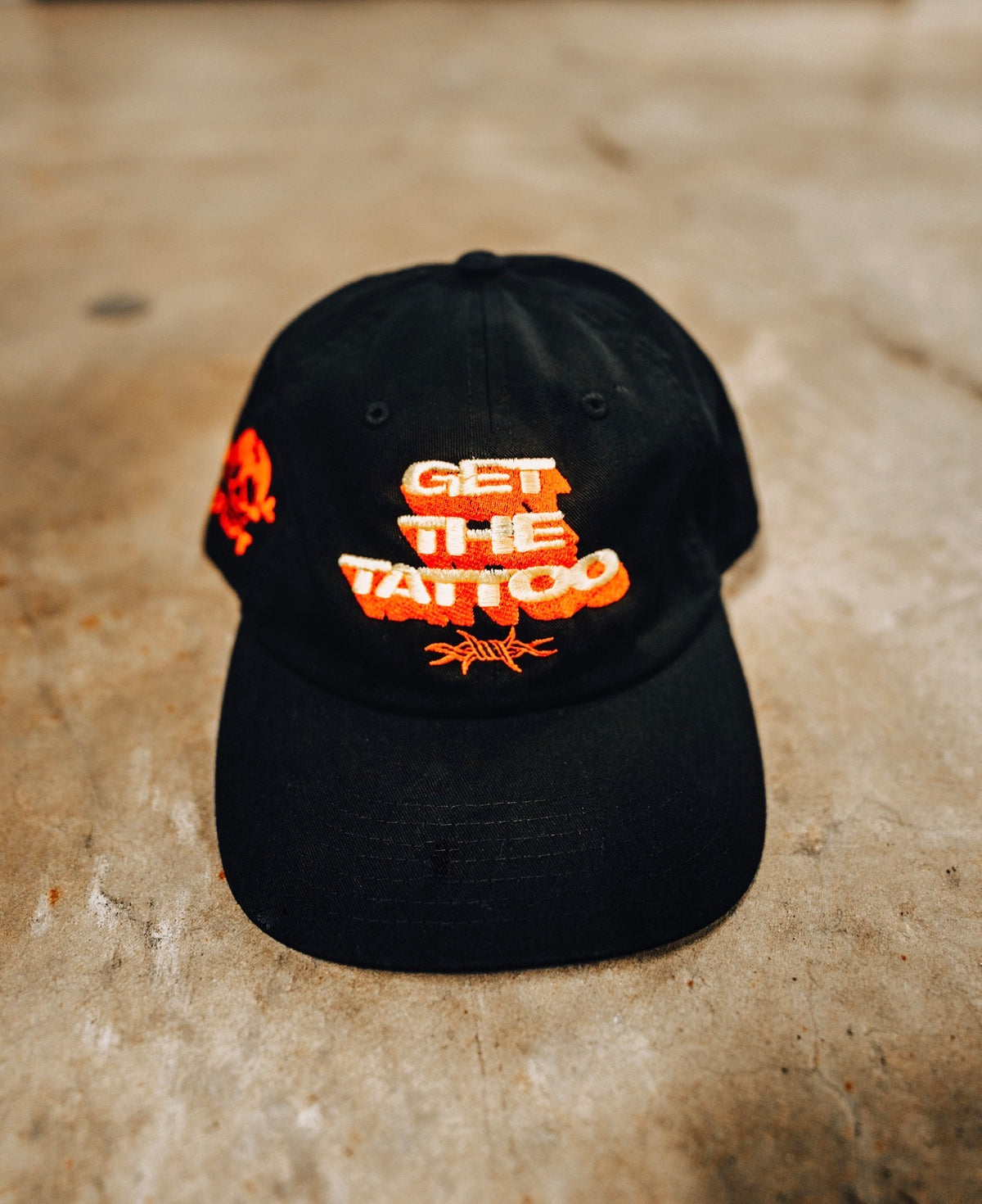 Early access "get the tattoo" dad hat- black
