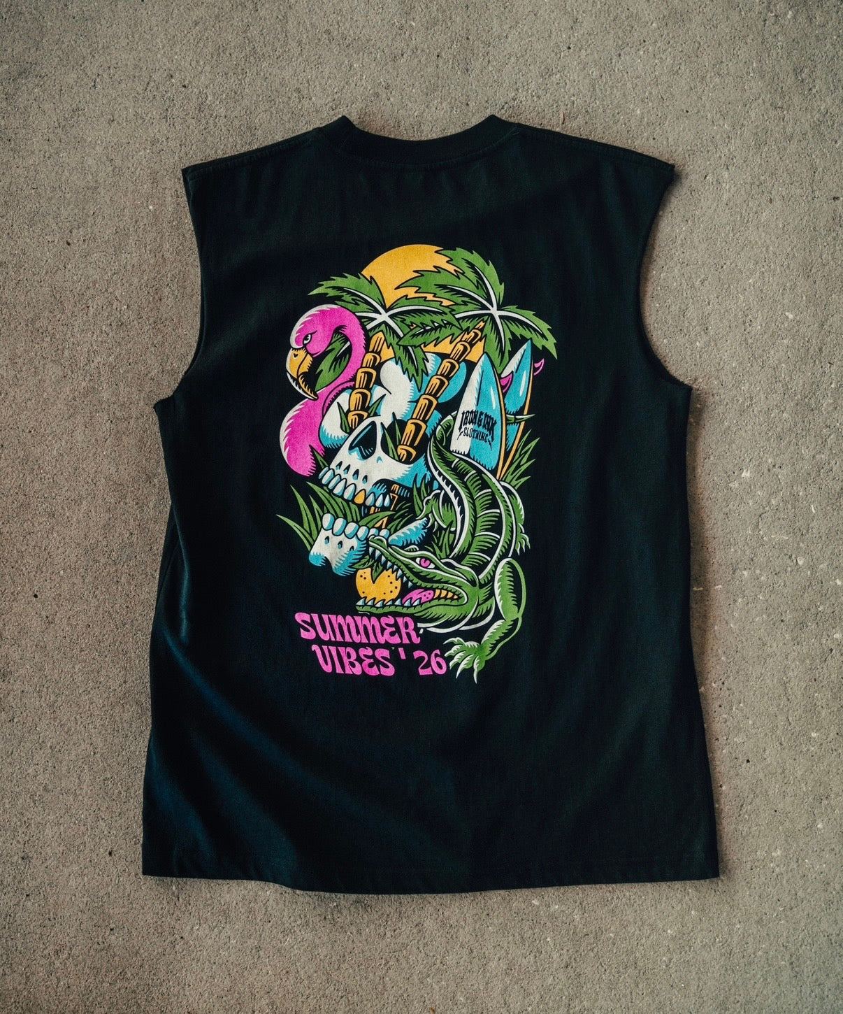Early access "summer vibes" tank- Black