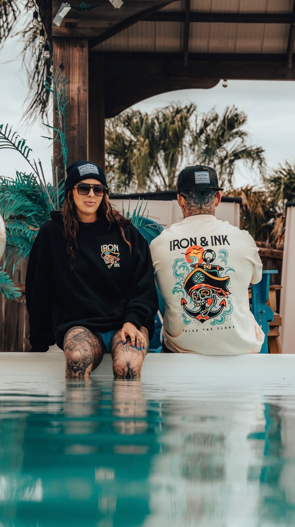 "New" Raise the flags" oversized shirt- off white