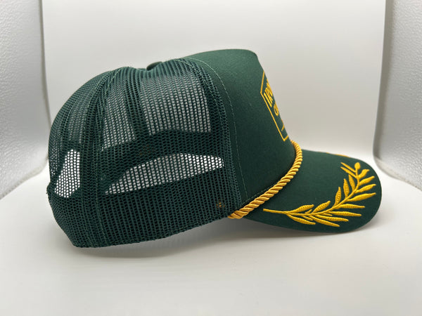 New custom "Captains" SnapBack hat- Forest green