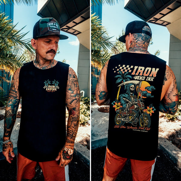 (Pre-Order) New "Moto Reaper" tank top -black