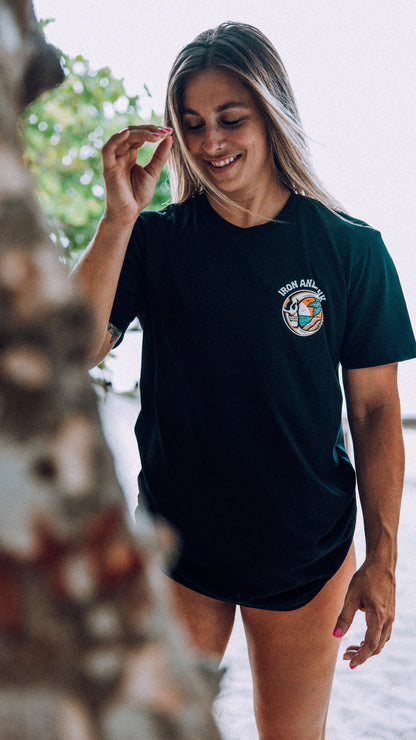 "Island Life Forever" shirt-Black