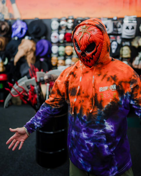 Custom Halloween tie dye hoodie