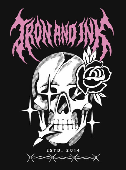 New- Death Metal tee- oversized fit onyx washed black shirt