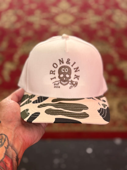 New two tone brown camo SnapBack