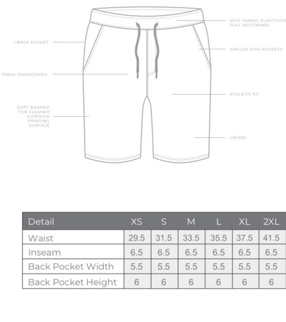 "New" lightweight sweat shorts- Black unisex fit