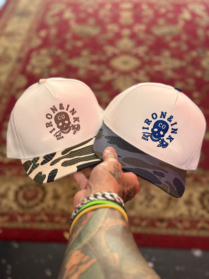 New two tone navy blue camo SnapBack