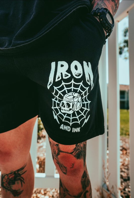 "New" lightweight sweat shorts- Black unisex fit