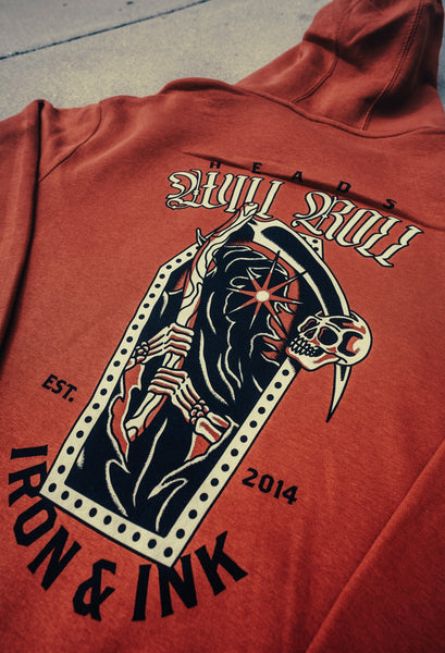 Early access- The "reaper" hoodie-cherry red