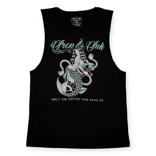 "Mermaid Tank- Unisex black