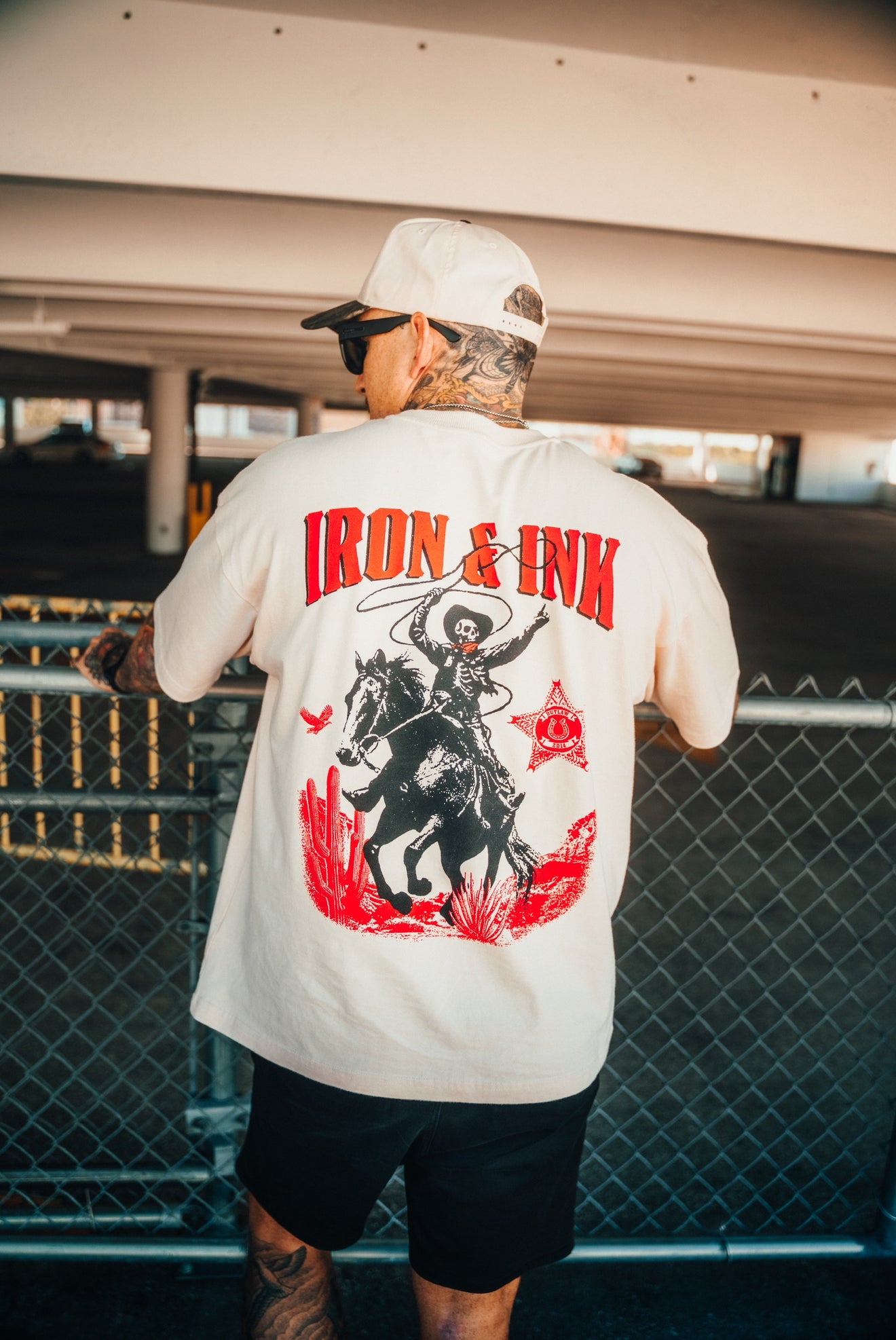 New "Outlaws Never Die" garment dyed shirt- dusty rose