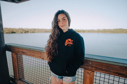 Halloween skull and bones Hoodie- black