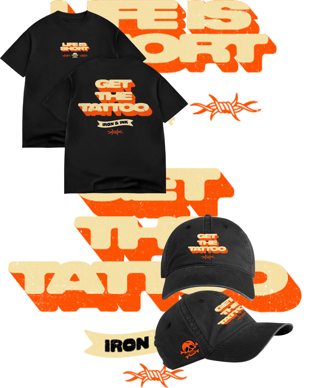"Get The Tattoo" Hat + Shirt Bundle