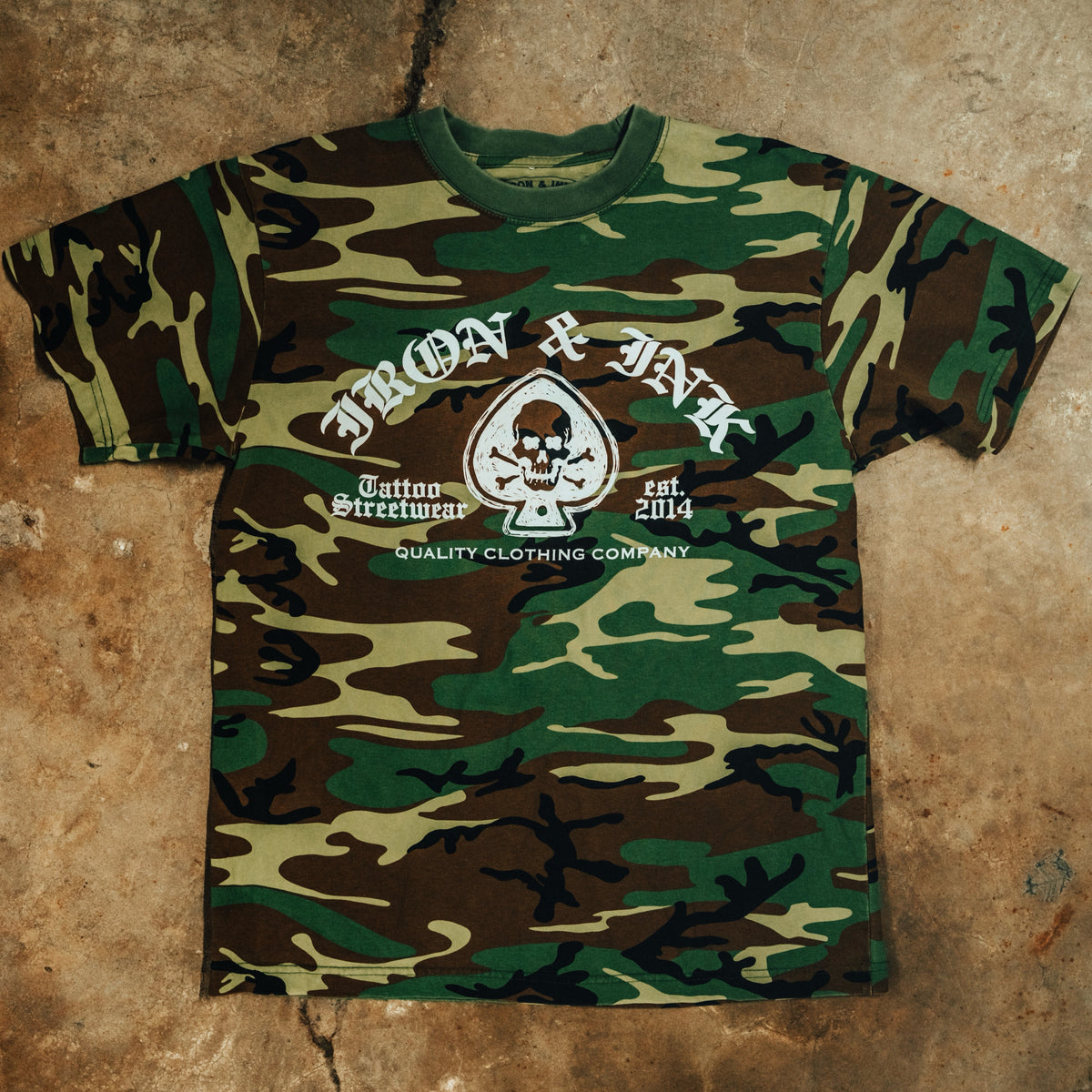 New "Spade" vintage camo- slightly oversized shirt