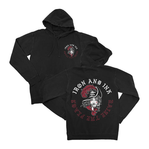 Raise The Flags Unisex Hoodie- Black